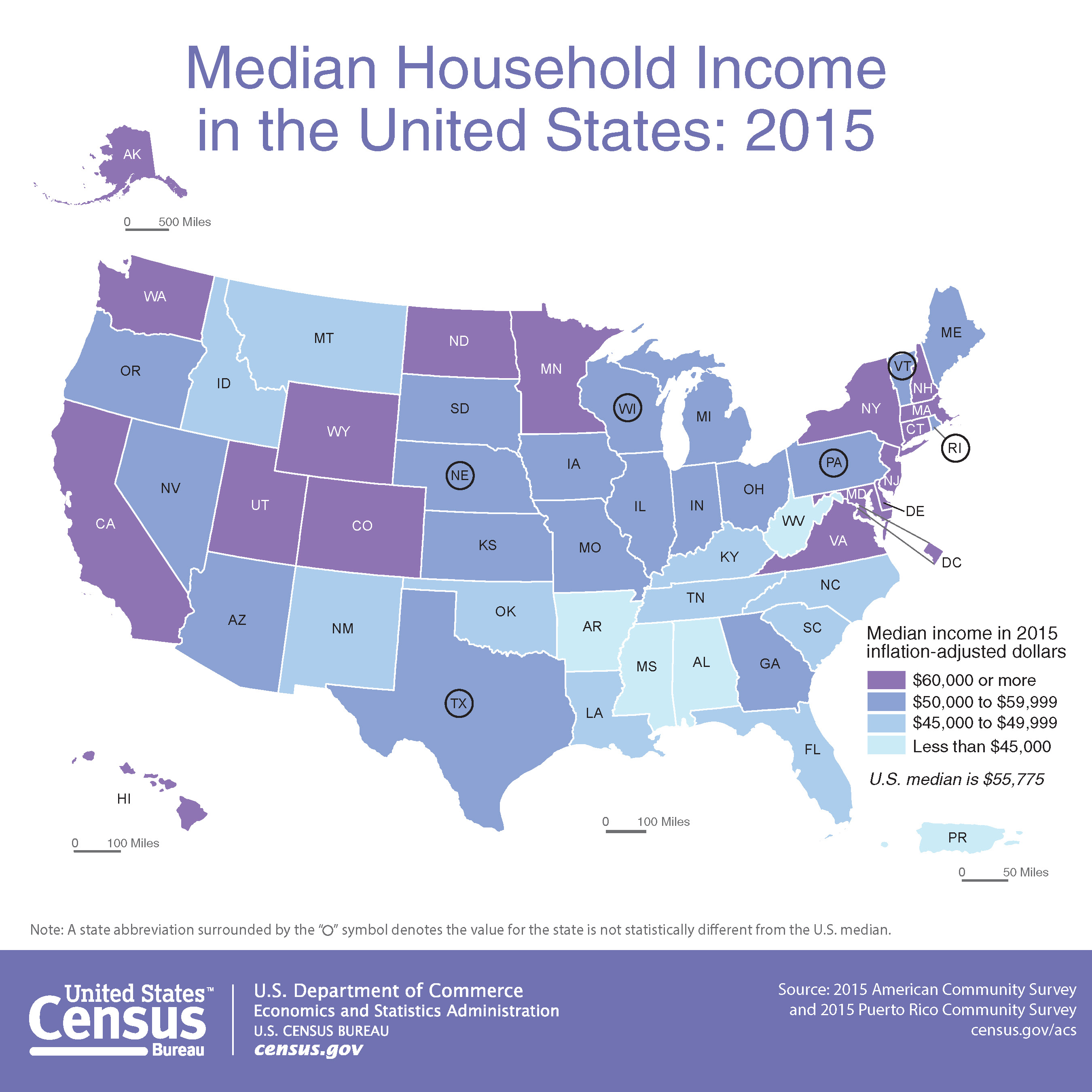 Media state. Us States by Income. Income statistics. Распределение доходов по Штатам США. Median Income States USA 2020\.