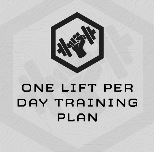 1 Lift Per Day Training Plan